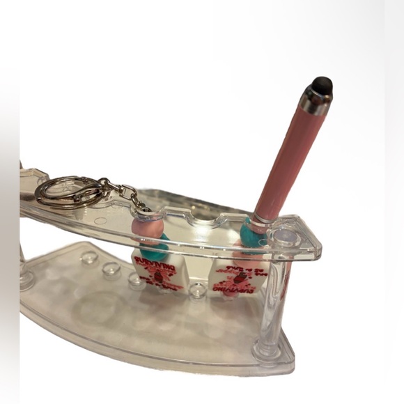 Dr. Pepper Beaded Keychain and Stylus Set - Picture 2 of 5